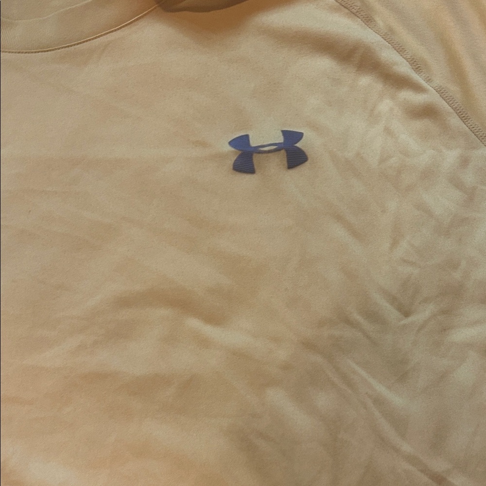 Under Armour Men's Bright Yellow Tee - Picture 3 of 4